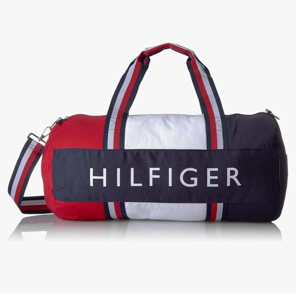 Tommy Hilfiger Classic Spell Out Canvas Duffle Bag